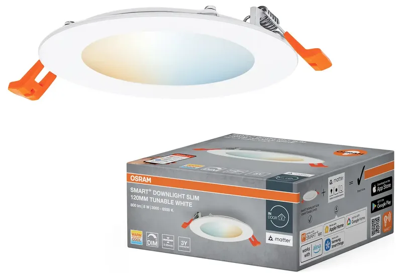 Matter Recess Slim Verzonken spot 8 W van OSRAM SMART+ – productfoto 2 van 2