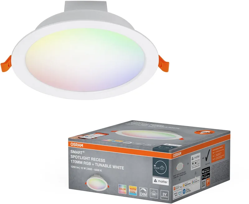 Matter Recess Verzonken spot 8 W van OSRAM SMART+ in Wit – productfoto