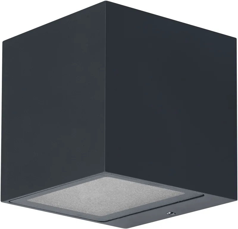 WiFi Brick LED-wandlamp op/neer 14W, 550lm, RGB+W 3000K, WiFi, Alexa, IP44 buitengebied de OSRAM SMART+ en Gris foncé – photo produit