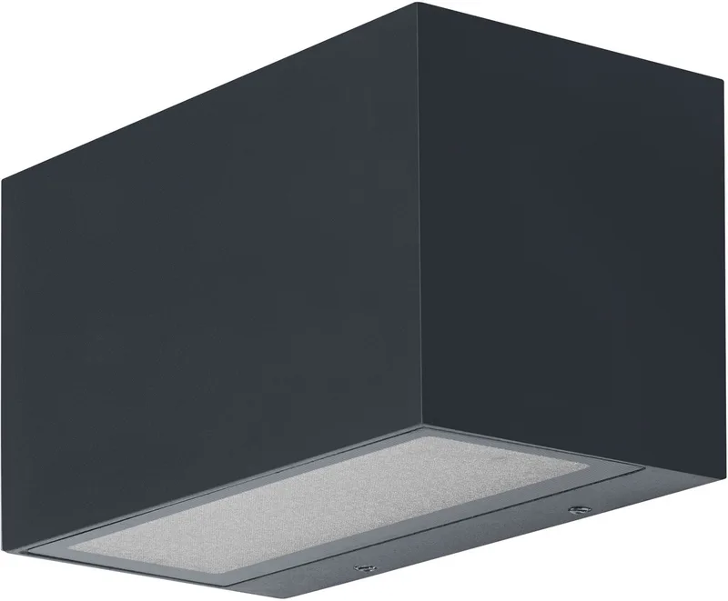 WiFi Brick Wide LED-wandlamp op/neer 14W, 600lm, RGB+W 3000K, WiFi, Alexa, IP44 buitengebied by OSRAM SMART+ in Dark grey – product photo