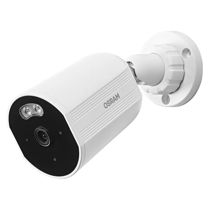 WiFi buitencamera 4MP 2K IP67, nachtzicht 10m, tweeweg audio, Ethernet, Alexa compatibel, buiten by OSRAM SMART+ in White – product photo