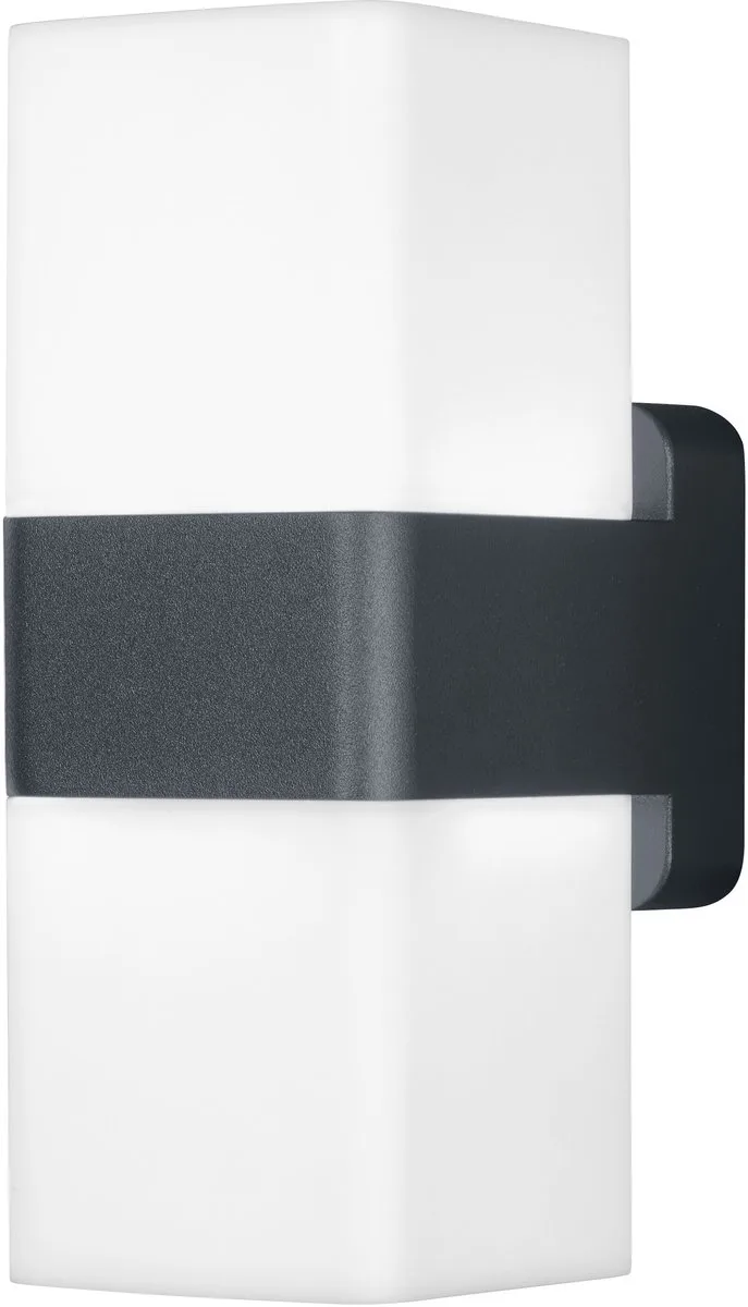 WiFi Cube LED-wandlamp op/neer 14W, 950lm, RGB+W 3000K, WiFi, Alexa, IP44 buitengebied van OSRAM SMART+ in Donkergrijs – productfoto