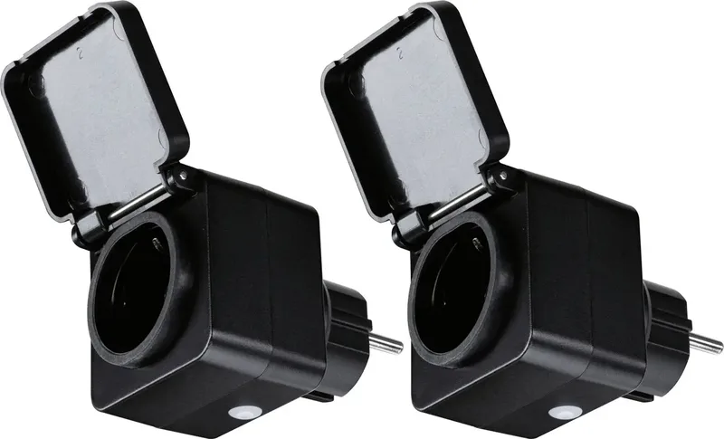 4064161334592 Zigbee Smart Plug Paulmann Home Zwischensteckdose Schwarz von Paulmann – Produktfoto
