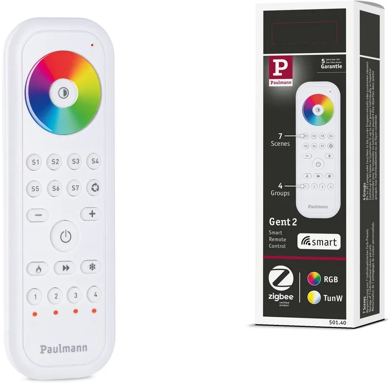 Afstandsbediening Smart Home Zigbee 3.0 Gent 2 van Paulmann in Wit – productfoto