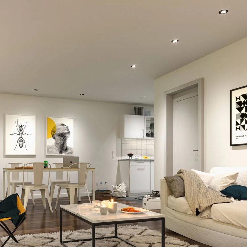 Coin Base LED inbouwspot zwart 3 RGBW ZigBee van Paulmann in Zwart mat – productfoto