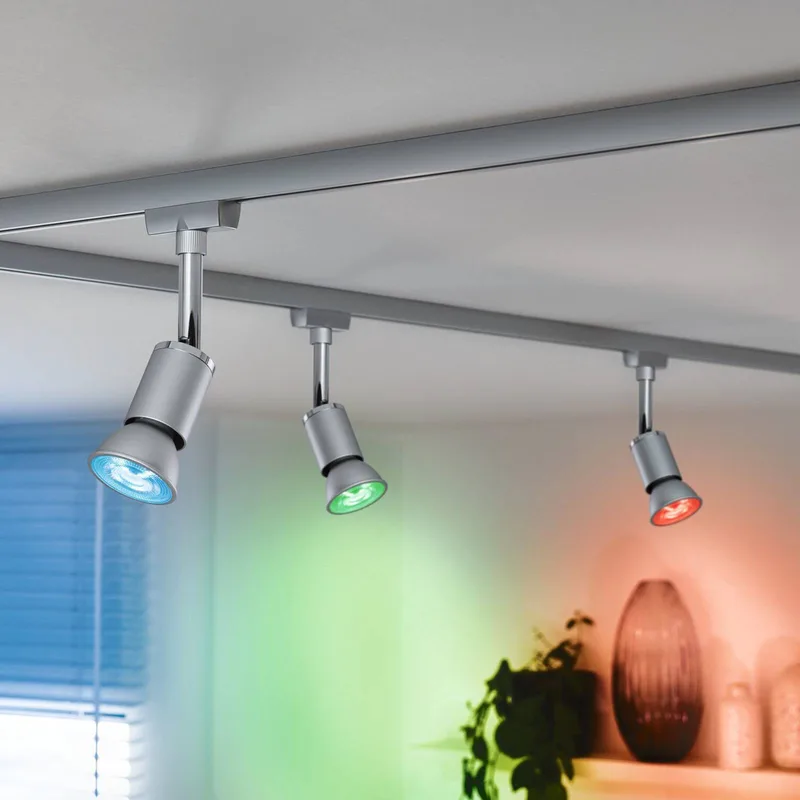 LED GU10 4,8W 350lm Zigbee RGBW chroom by Paulmann in Mat chroom – product photo