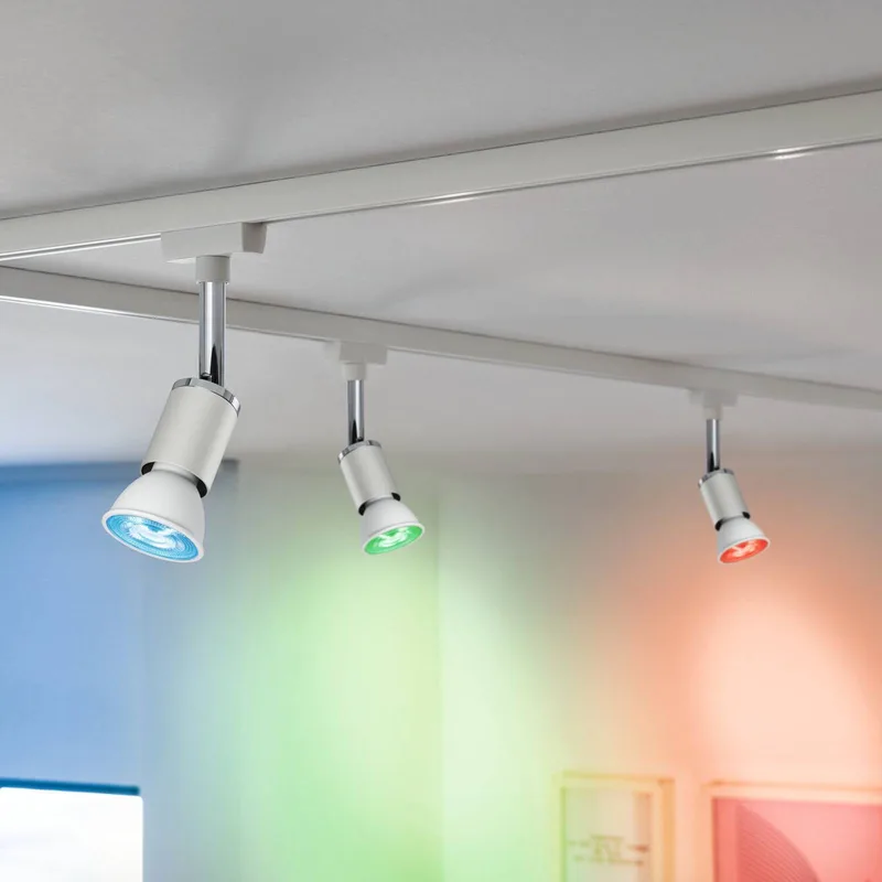 LED GU10 4,8W 350lm Zigbee RGBW wit van Paulmann in Mat wit – productfoto