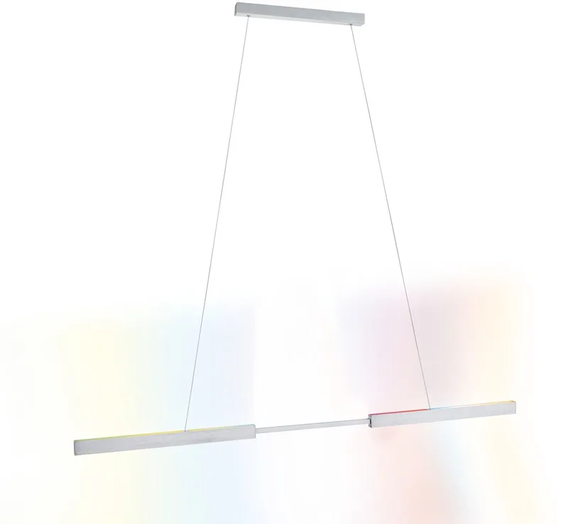 LED-hanglamp Smart Home Zigbee 3.0 Aptare RGBW+ dimbaar 2x2240lm 2x16W van Paulmann in Alu geborsteld – productfoto
