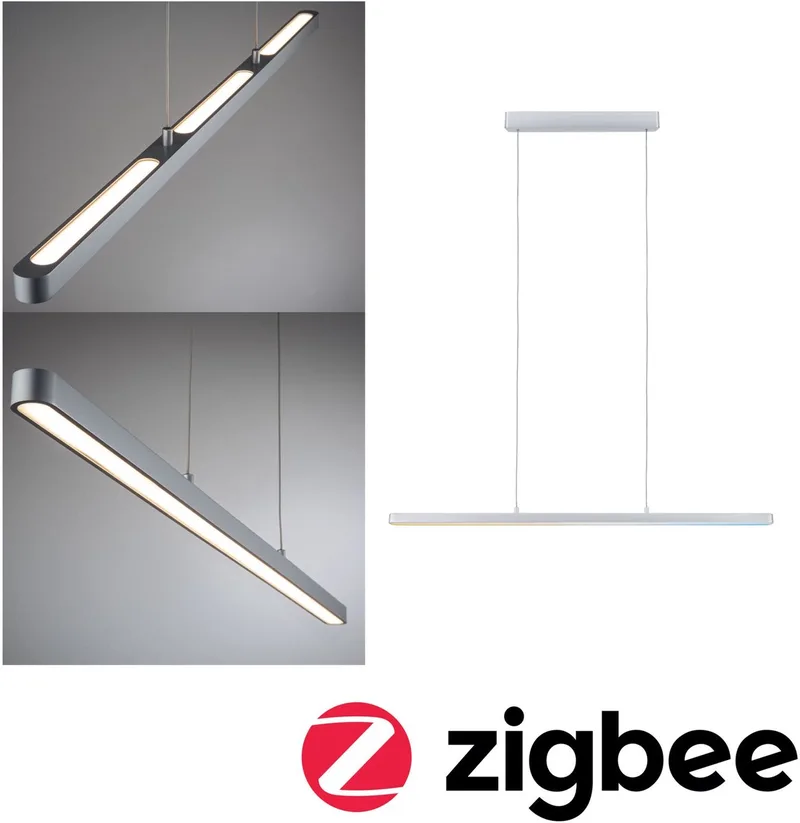 LED-hanglamp Smart Home Zigbee 3.0 Lento Tunable White 2100lm 41,5W dimbaar från Paulmann i Chroom mat – produktbild