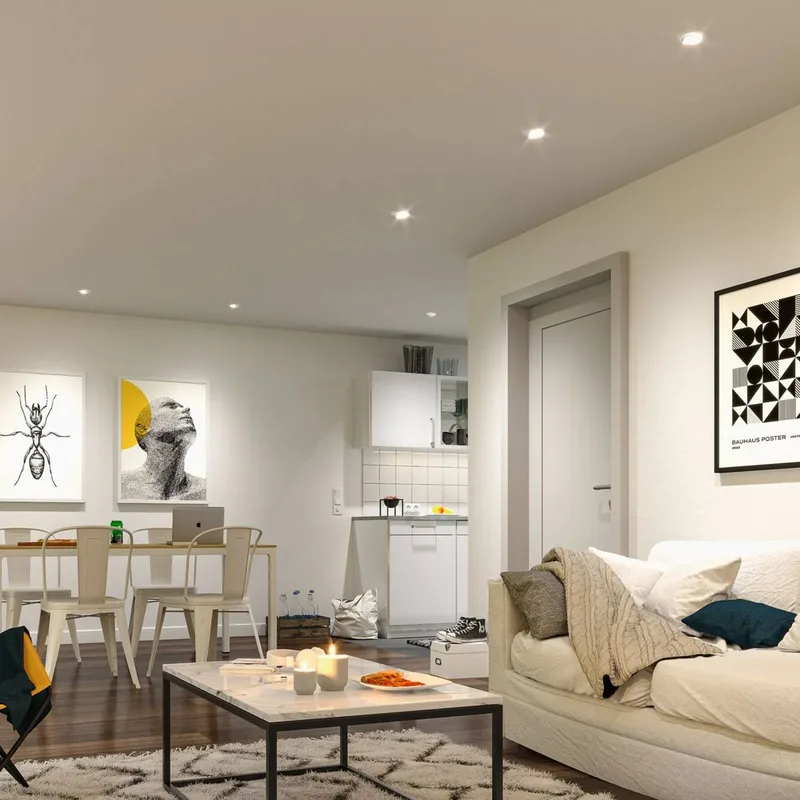 LED inbouwspot Coin Base set van 3, 3000 K, ZigBee van Paulmann in Wit – productfoto