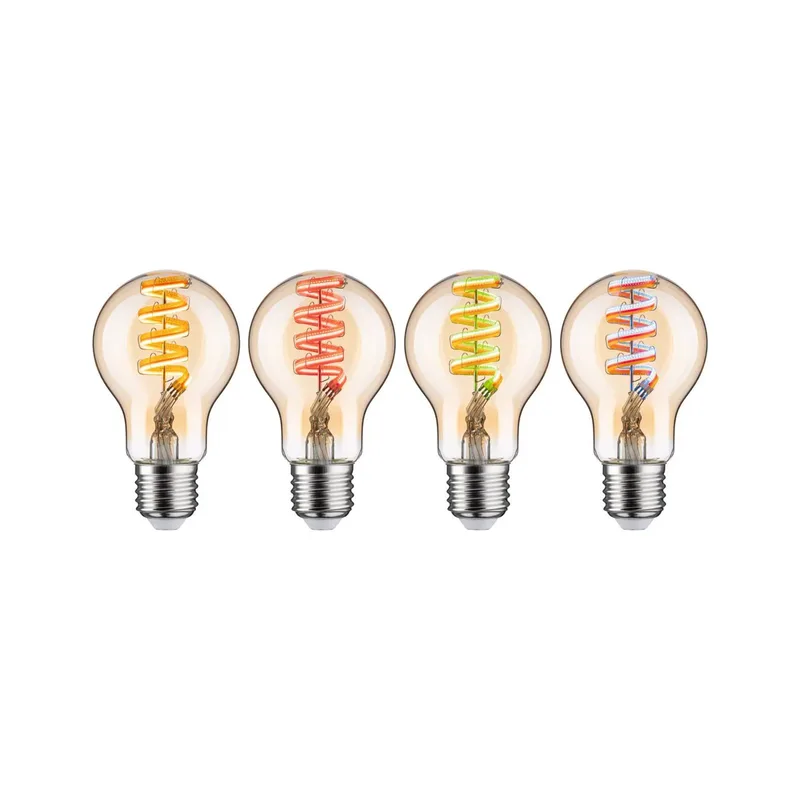LED lamp ZigBee E27 6,3W RGBW dim by Paulmann in Gold – product photo