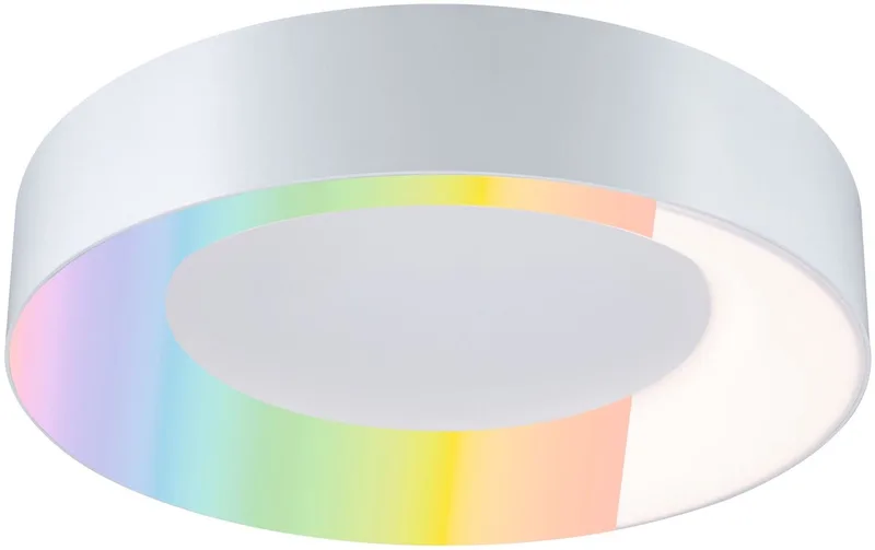 LED-plafondlamp Smart Home Zigbee 3.0 Casca IP44 RGBW+ 1750lm 230V 20W dimbaar van Paulmann in Wit mat – productfoto