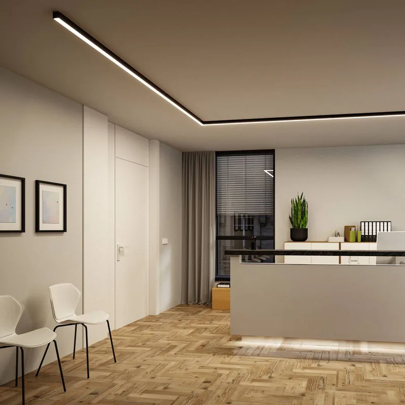Lichtleiste Linion, 1 m Master ZigBee-Trafo van Paulmann in Zwart – productfoto