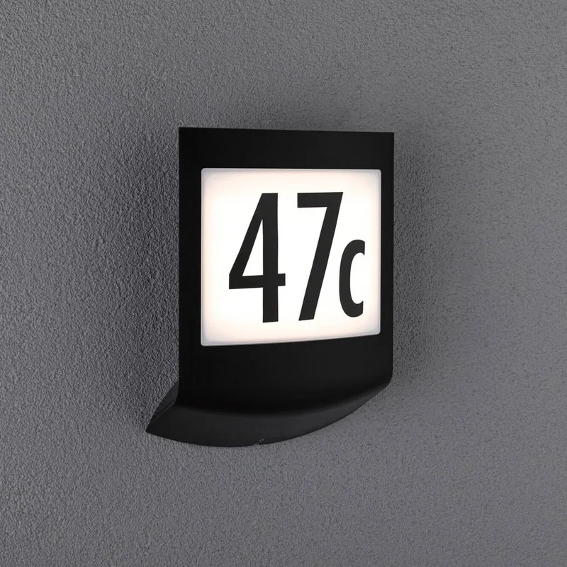 Padea LED huisnummer lamp ZigBee CCT by Paulmann in Anthracite – product photo