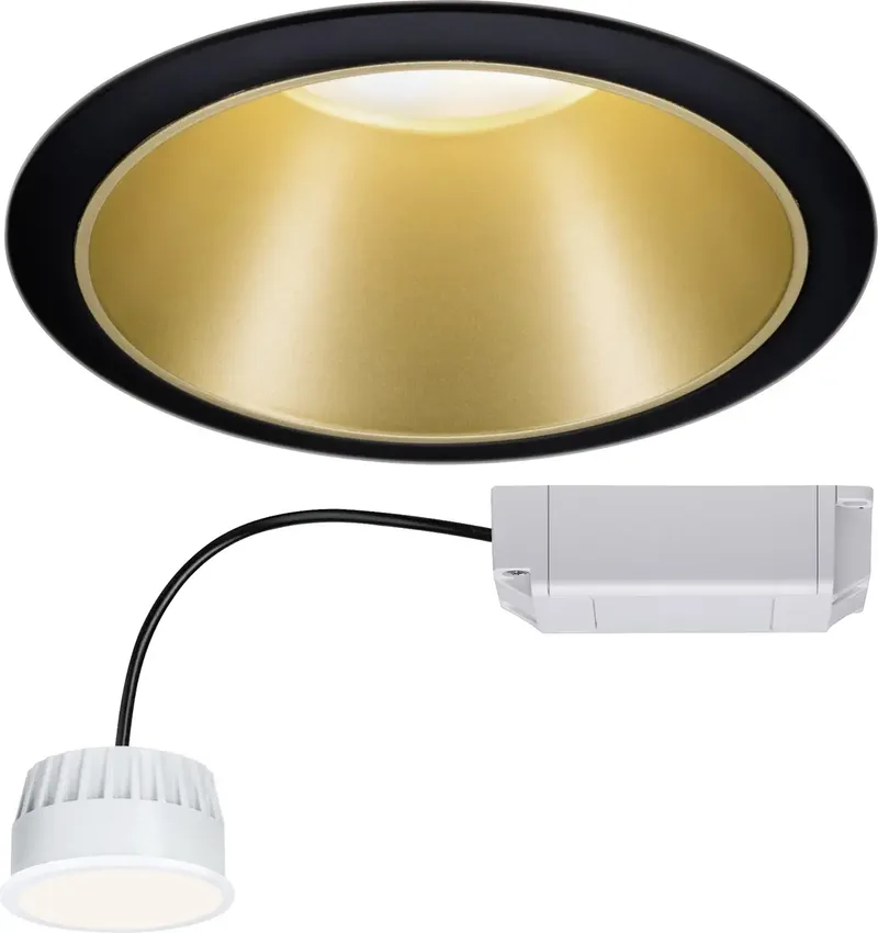 Paulmann 93395 ColeCoin Zigbee LED-Einbauleuchte EEK: G (A - G) LED Schwarz (matt), Gold van Paulmann – productfoto