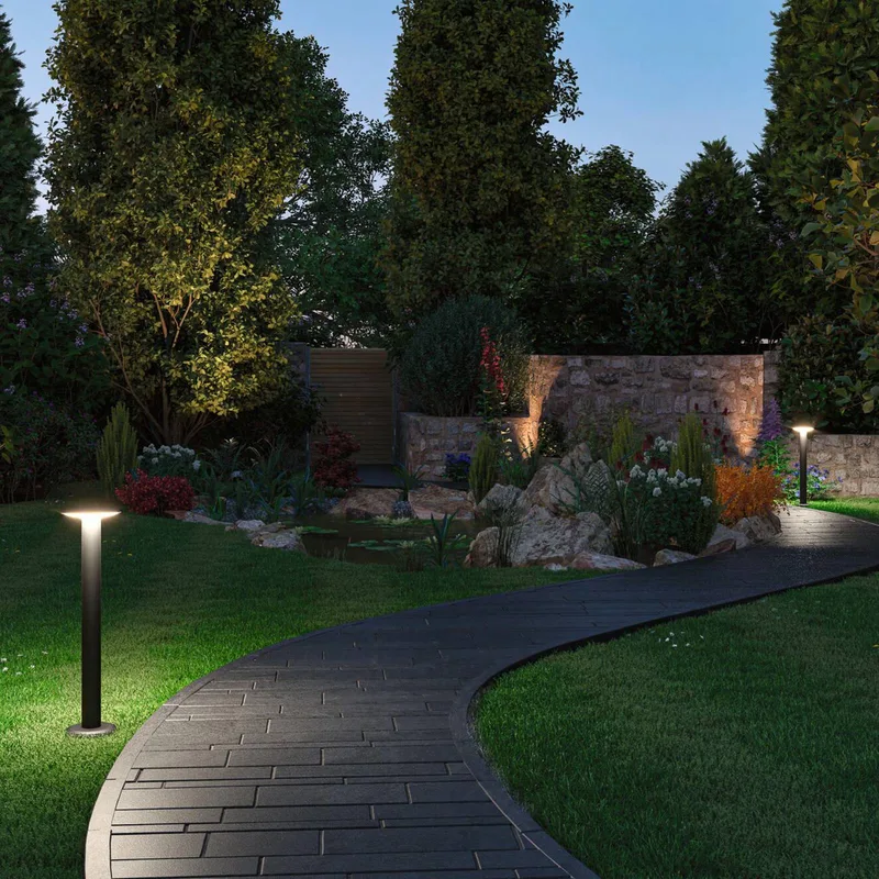 Plug & Shine LED-Wegeleuchte Plate, RGBW, ZigBee van Paulmann in Antraciet – productfoto