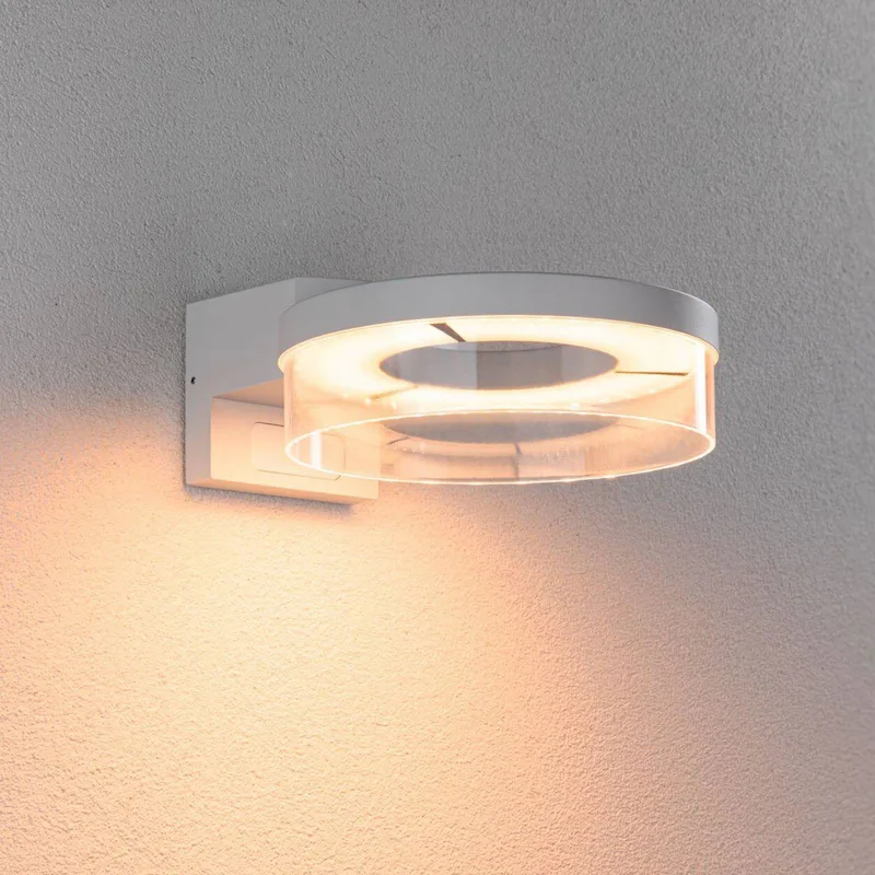 Smart Sensor-buitenwandlamp Capera, CCT IP44 fra Paulmann i Hvid – produktbillede