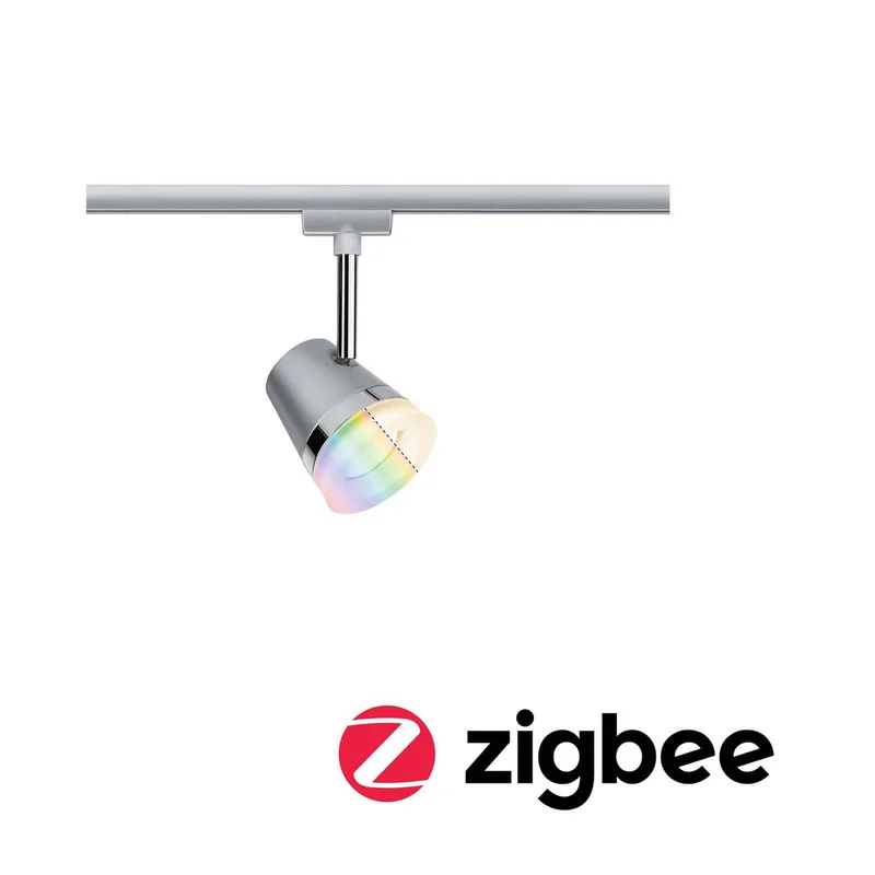 URail Cone spot RGBW chroom mat ZigBee van Paulmann in Chroom mat, Gesatineerd – productfoto
