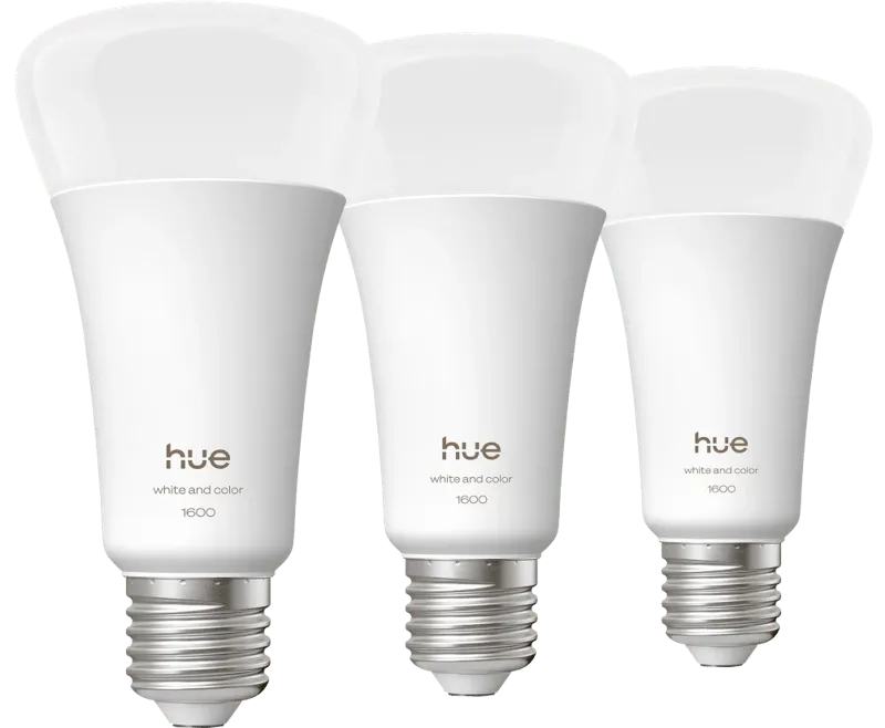 A67 White and Color 1600lm E27 3-Pack by Philips Hue – product photo