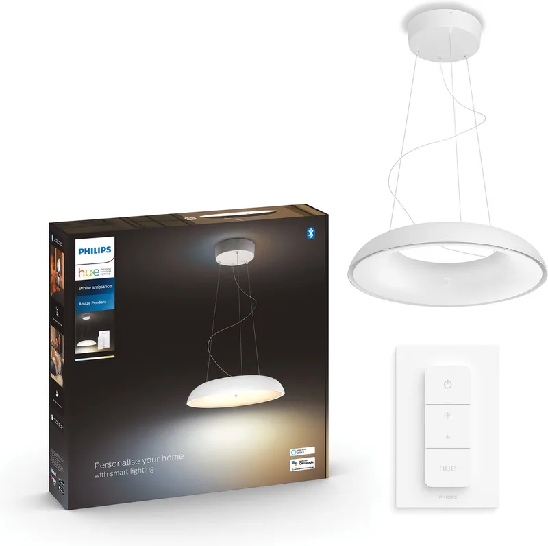 Amaze LED hanglamp - wit - aanpasbaar wit en gekleurd licht - slimme verlichting by Philips Hue in White – product photo