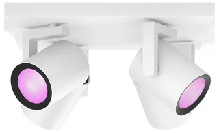 Argenta - spot - wit - GU10 fitting - 4 lichtpunten - aanpasbaar wit en gekleurd licht - slimme verlichting van Philips Hue in Wit – productfoto 2 van 2