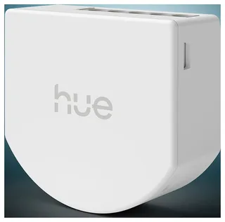 bedrade wandschakelaar voor niet-slimme lampen - bevat 1 module, voor 1 kanaal - zonder batterijen - nuldraad vereist ​ - maakt niet-slimme lampen slim - slimme verlichting van Philips Hue in Wit – productfoto 2 van 2