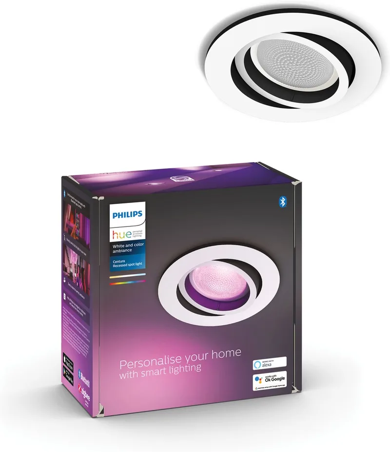 Centura inbouwspot - wit en gekleurd wit - 1-pack - wit - rond - GU10 by Philips Hue in White – product photo