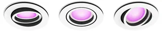 Centura - LED inbouwspot - bevat 3 LED inbouwspots incl. lamp - aanpasbaar wit en gekleurd licht - wit - Ø 900mm - slimme verlichting van Philips Hue in Wit – productfoto 3 van 3
