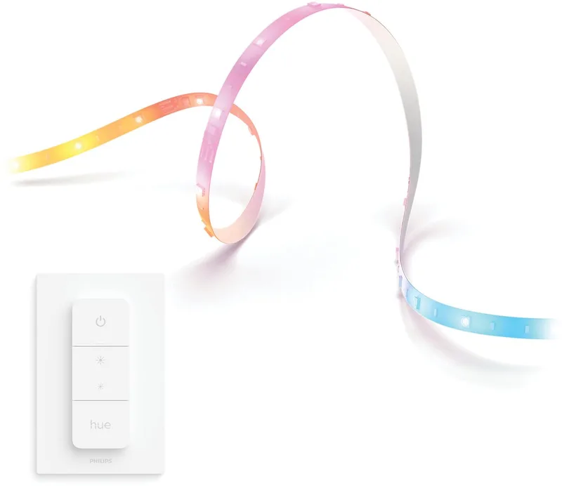 Essential Gradient LED strip 5 meter - en Gekleurd Licht - Light Strip - Incl. Hue Dimmer Switch - Hue White and Color Ambiance van Philips Hue in Wit – productfoto