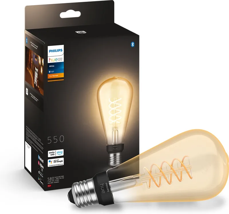 filament Edison lamp ST72 - zachtwit licht - 1-pack - E27 von Philips Hue – Produktfoto