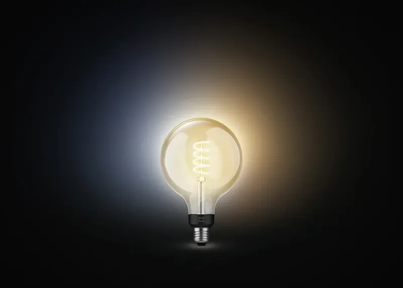 filament globelamp G125 - warm tot koelwit licht - 1-pack - E27 van Philips Hue – productfoto 2 van 3