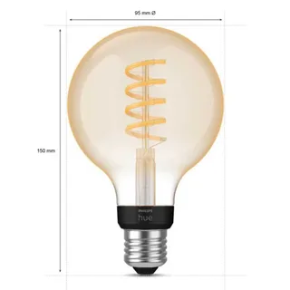 filament globelamp G93 - warm tot koelwit licht - 1-pack - E27 van Philips Hue – productfoto 3 van 6