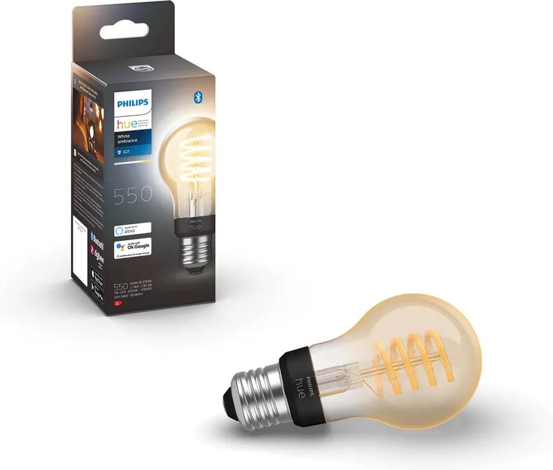 filament standaardlamp A60 - warm tot koelwit licht - 1-pack - E27 van Philips Hue – productfoto 1 van 5