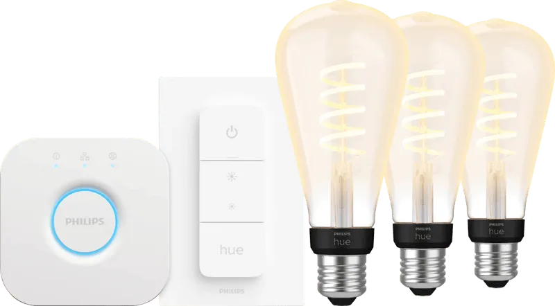 Filament White Ambiance Edison XL 3-Pack Startpakket de Philips Hue – photo produit