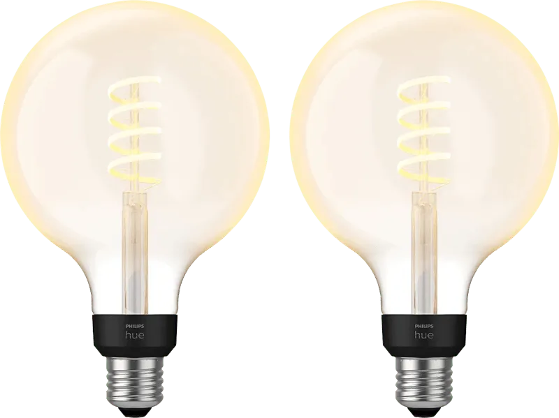 Filament White Ambiance Globe XL 2-pack de Philips Hue – photo produit