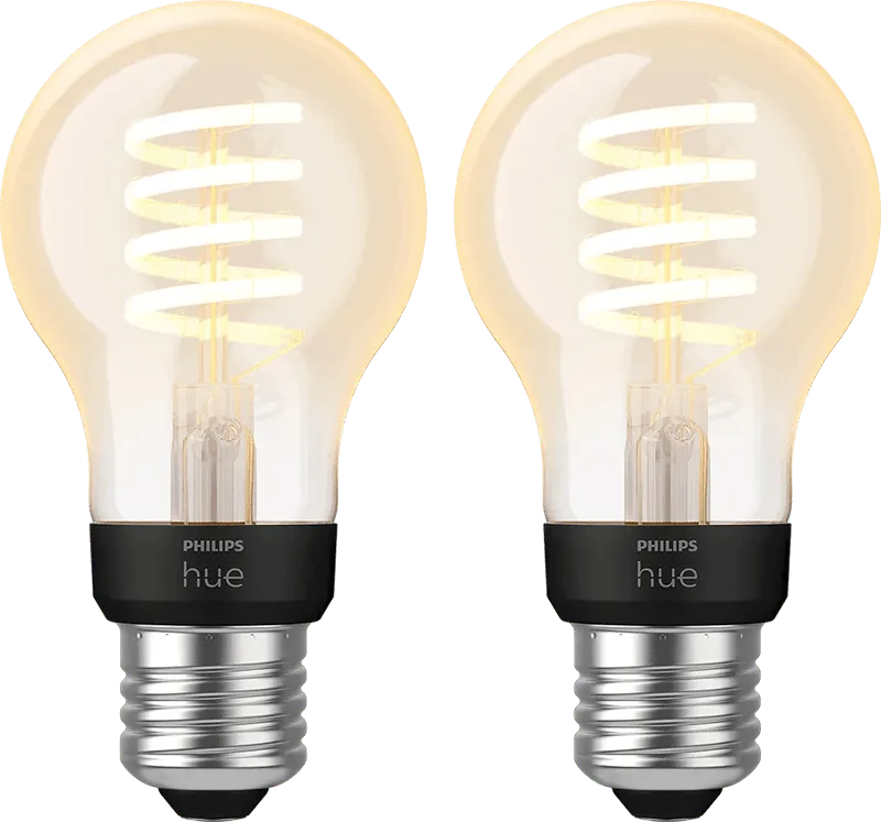 Filamentlamp White Ambiance Standaard E27 2-pack van Philips Hue – productfoto