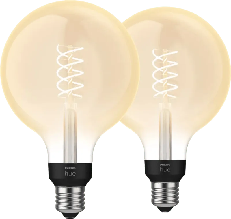 Filamentlamp White Globe XL E27 - 2023 - 2-pack van Philips Hue – productfoto