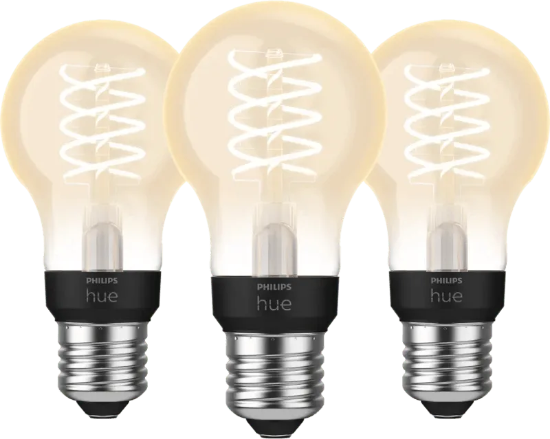 Filamentlamp White Standaard E27 - 2023 - 3-pack by Philips Hue – product photo