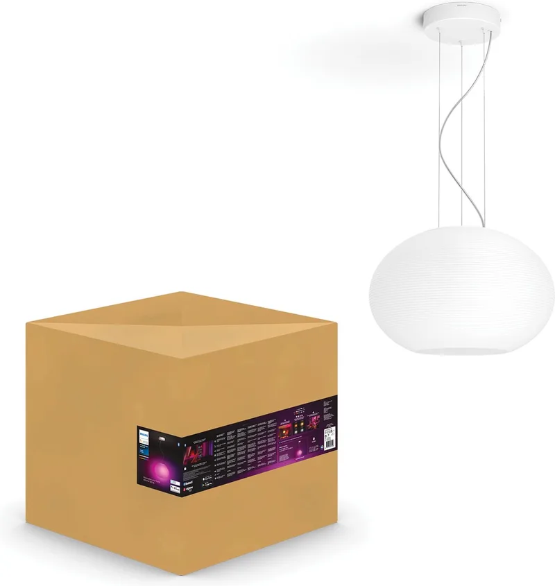 Flourish hanglamp - en gekleurd licht de Philips Hue en Blanc – photo produit
