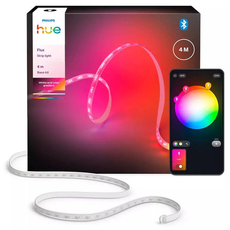 Flux LED strip 4 m, Chromasync™ - technologie. Gekleurd en helder, natuurlijk licht -1600 lumen de Philips Hue en Blanc – photo produit 3 sur 3
