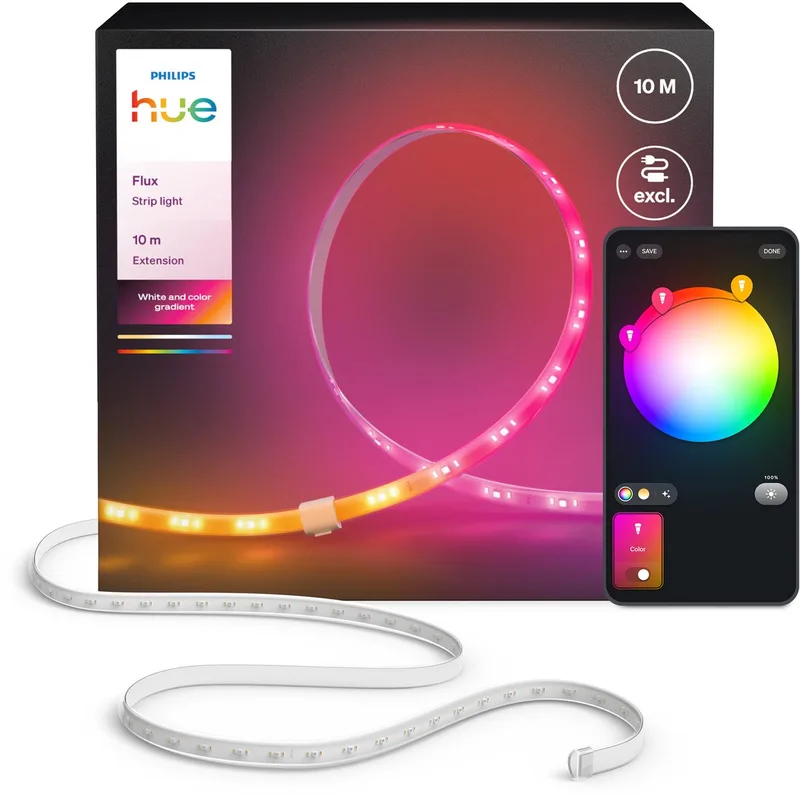 Flux strip light extension 10 m de Philips Hue en Blanc – photo produit