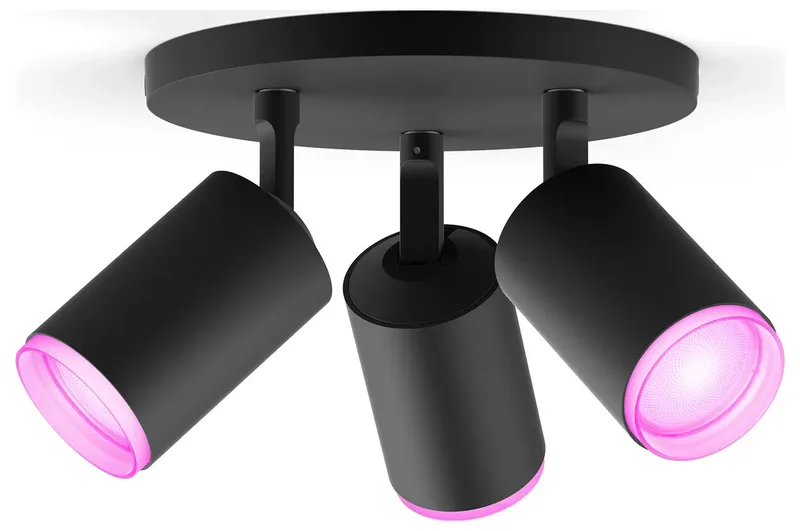 Fugato 3-er Spots 57W - schwarz von Philips Hue in Schwarz – Produktfoto 3 von 3