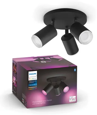 Fugato 3-er Spots 57W - schwarz von Philips Hue in Schwarz – Produktfoto 1 von 3