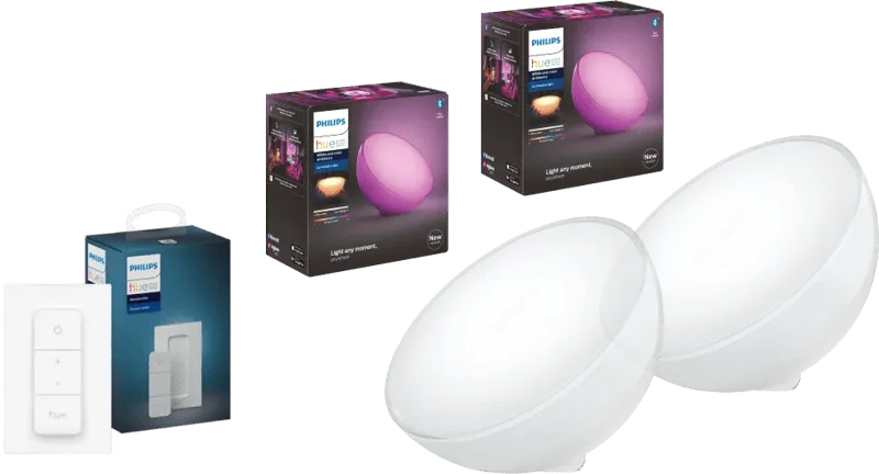 Go 2-pack White and Color + dimmer de Philips Hue – photo produit