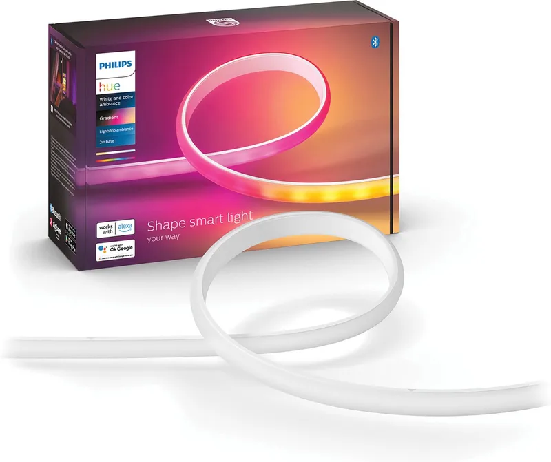 Gradient lightstrip 2 m basis - White and Color Ambiance - Bluetooth de Philips Hue en Blanc – photo produit