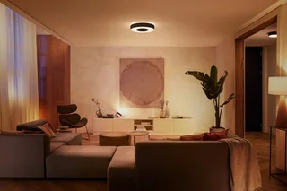 Infuse plafondlamp - wit en gekleurd licht - 42cm de Philips Hue en Noir – photo produit 5 sur 5
