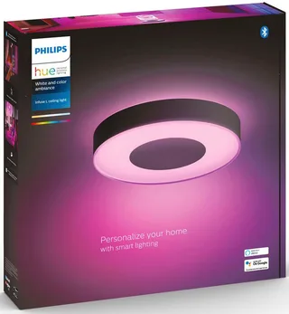 Infuse plafondlamp - wit en gekleurd licht - 42cm de Philips Hue en Noir – photo produit 4 sur 5