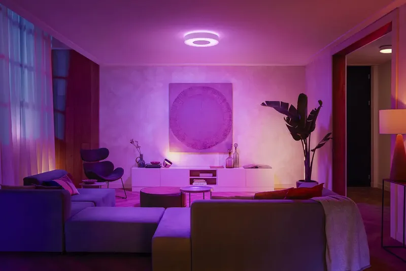 Infuse plafondlamp - wit en gekleurd licht - wit - 42cm by Philips Hue in White – product photo 2 of 3