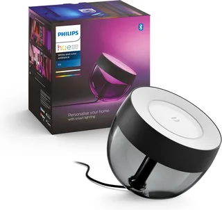 Iris tafellamp - wit en gekleurd licht van Philips Hue in Zwart – productfoto 1 van 3