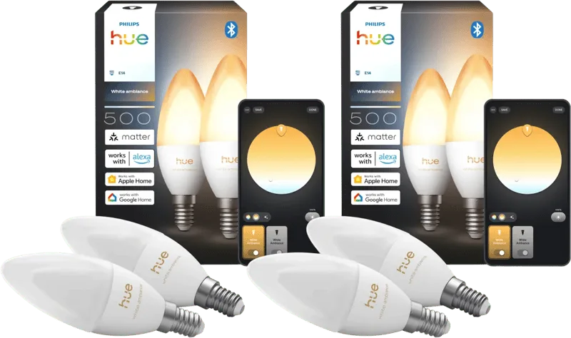 Kaarslamp White Ambiance E14 4-Pack by Philips Hue – product photo